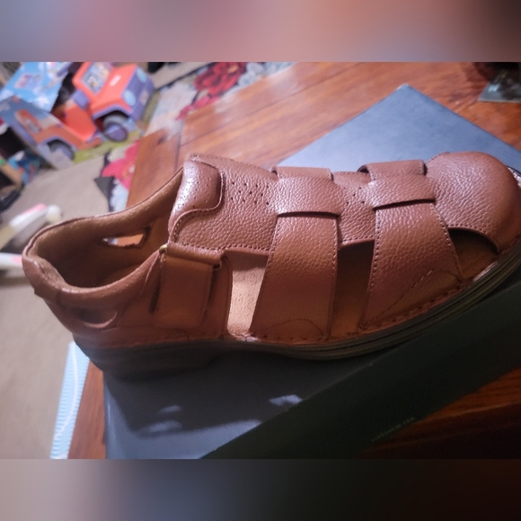 Florsheim‎ NEW Edgewater Brown Leather Sandals Mens Size 12 main image 8